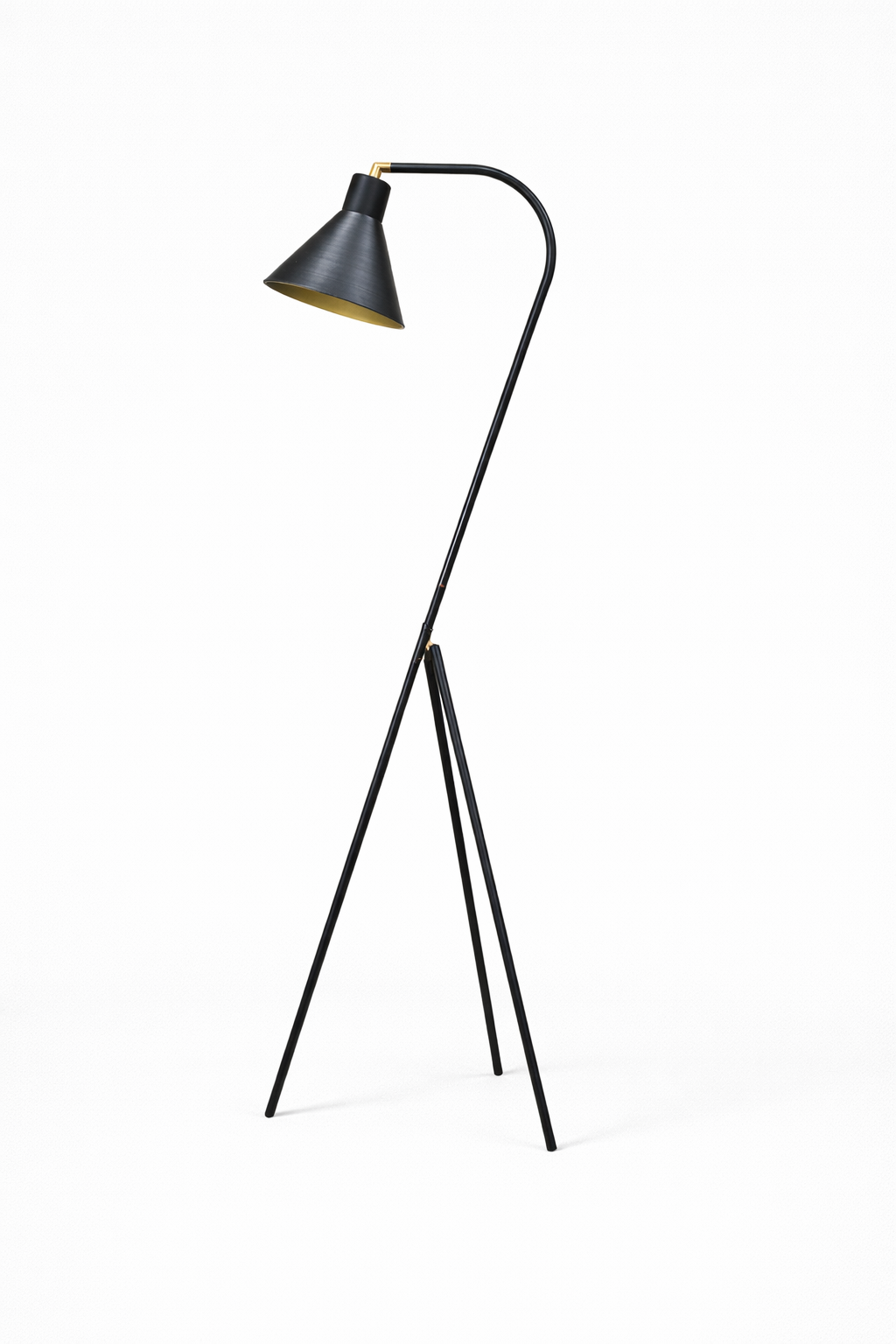 Black Eris Metal Tripod Floor Lamp