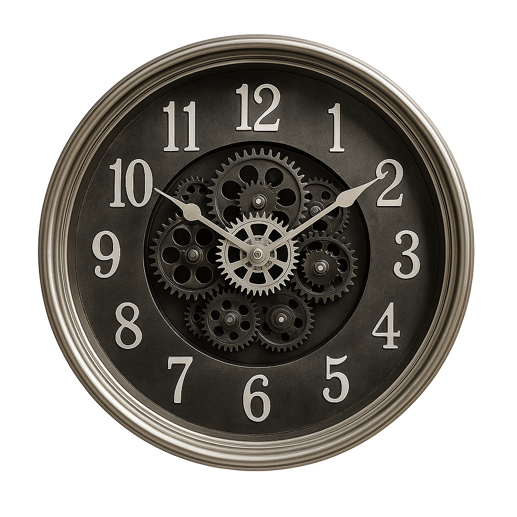 Modern Industrial Tripod Clock Lamp