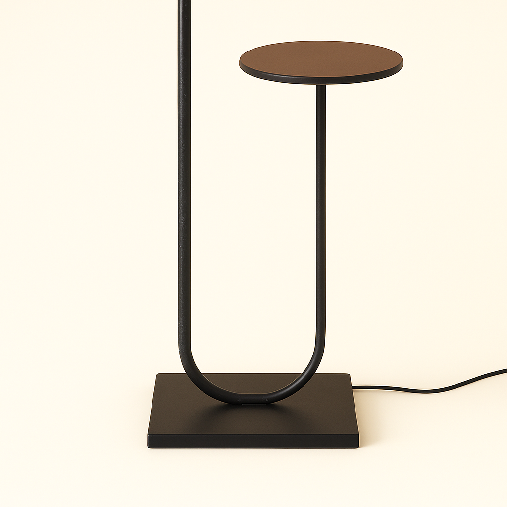 Modern Side Table Floor Lamp