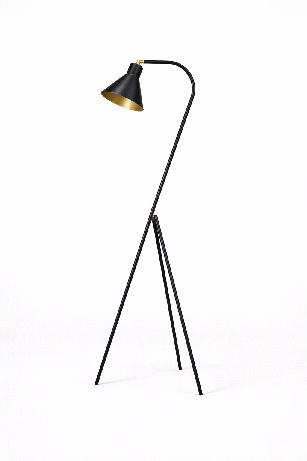 Black Eris Metal Tripod Floor Lamp
