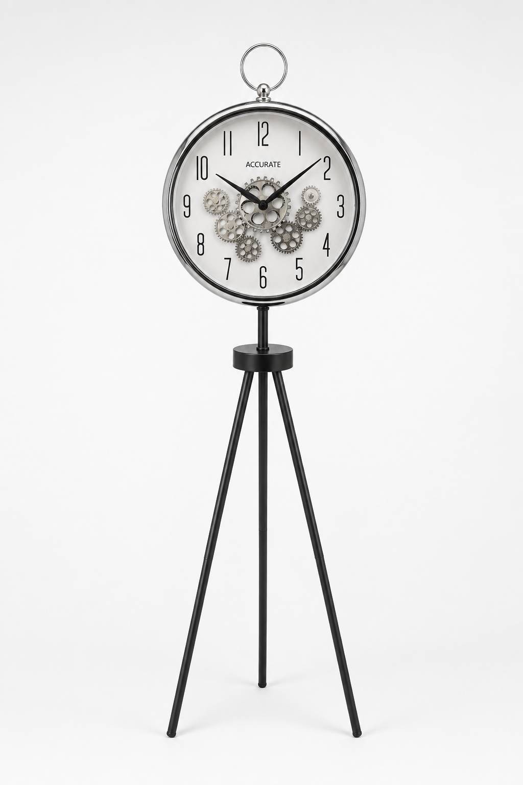 Vintage Gear Tripod Clock Lamp (Delivery In Lahore Only)